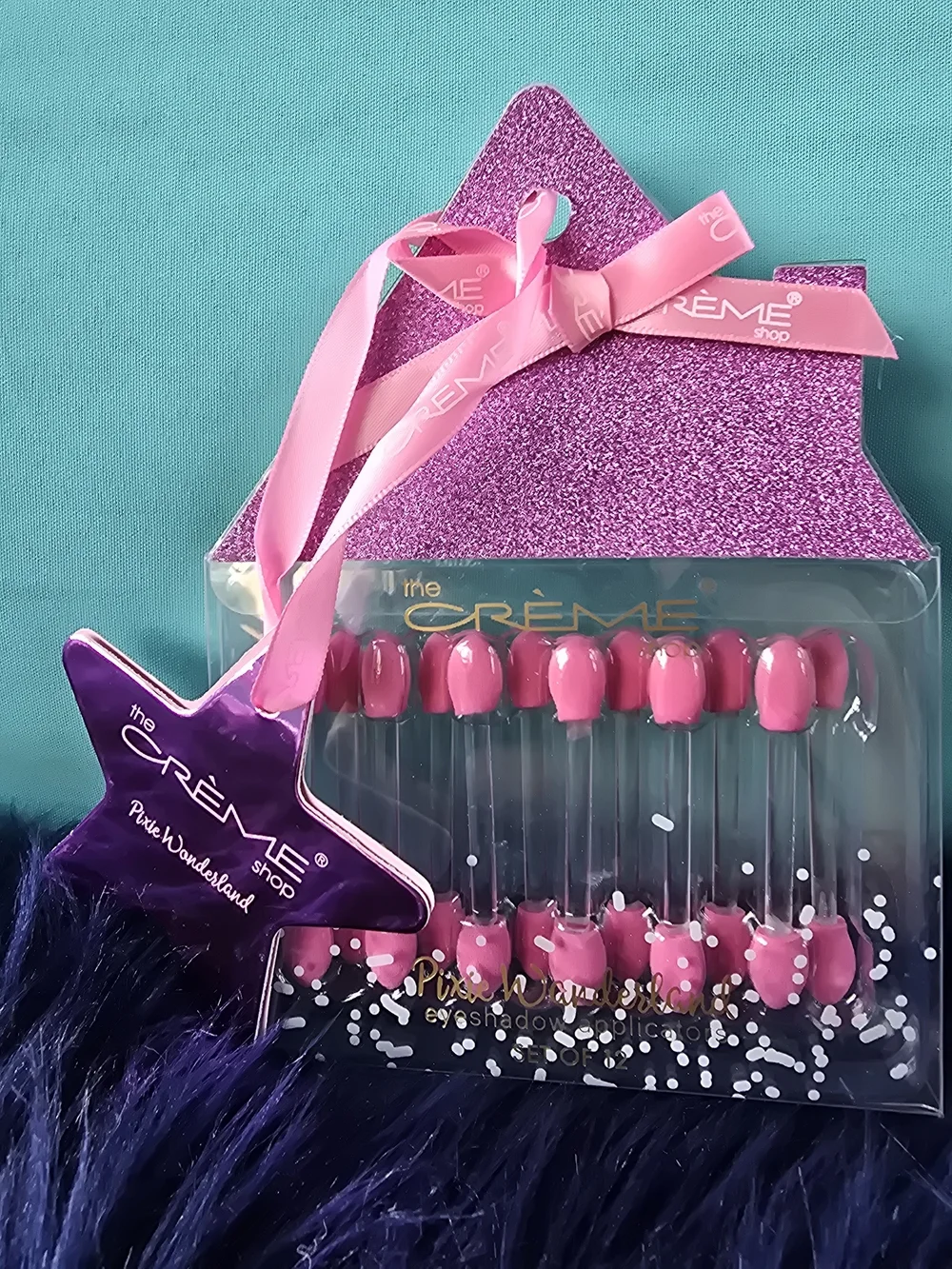 Set Of 5 - The Creme Shop Eyeshadow Applicators - Purple OR Pink